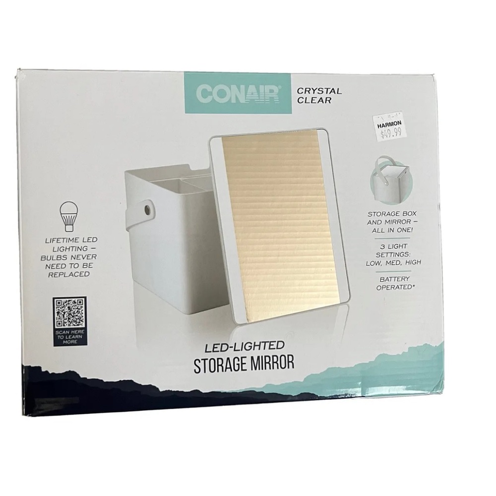 Conair - Crystal Clear LED Makeup Storage Case - Mirror - Picture 3 of 7